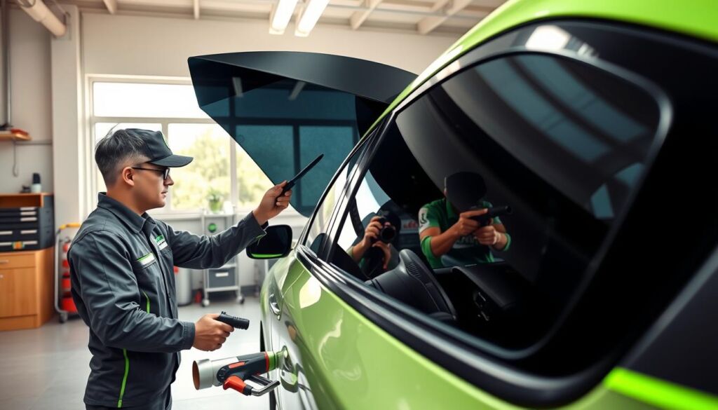 professional window tint installation